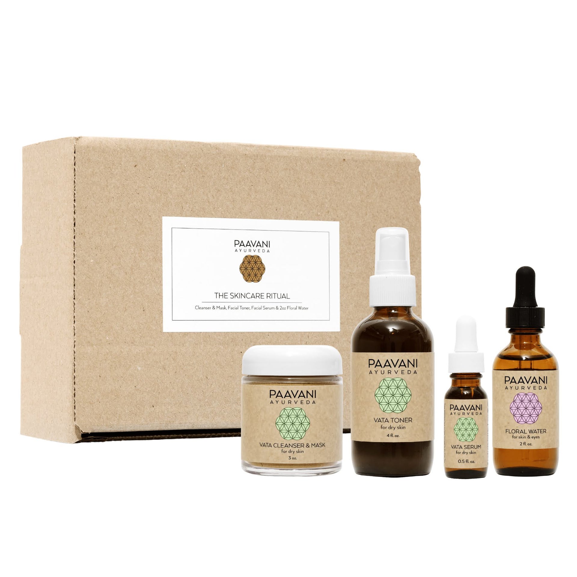 Vata Skincare Ritual - Ayurvedic Set for Dry & Delicate Skin