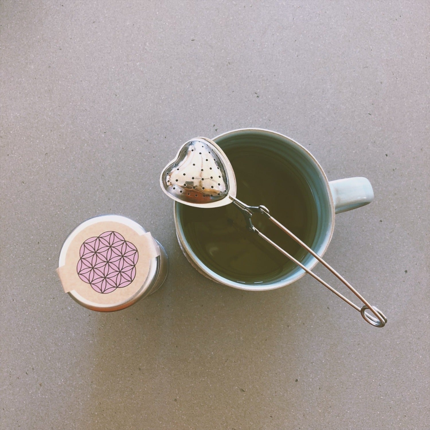 Heart Tea Infuser - Stainless Steel Strainer for Loose-Leaf Tea Rituals