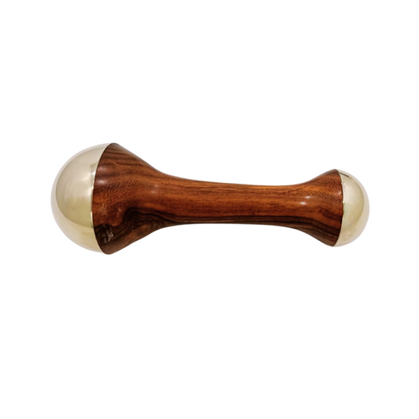 Dual-Dome Kansa Wand | Ayurvedic Tool for Detoxification - Velora Ritual