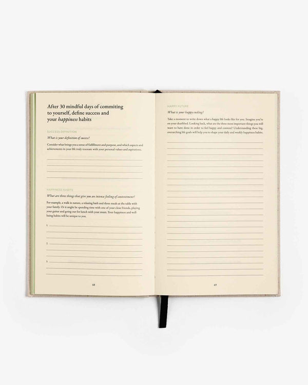 The Three Question Journal - Linen