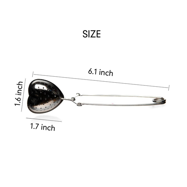 Heart Tea Infuser | Stainless Steel Strainer for Loose-Leaf Tea Rituals - Velora Ritual