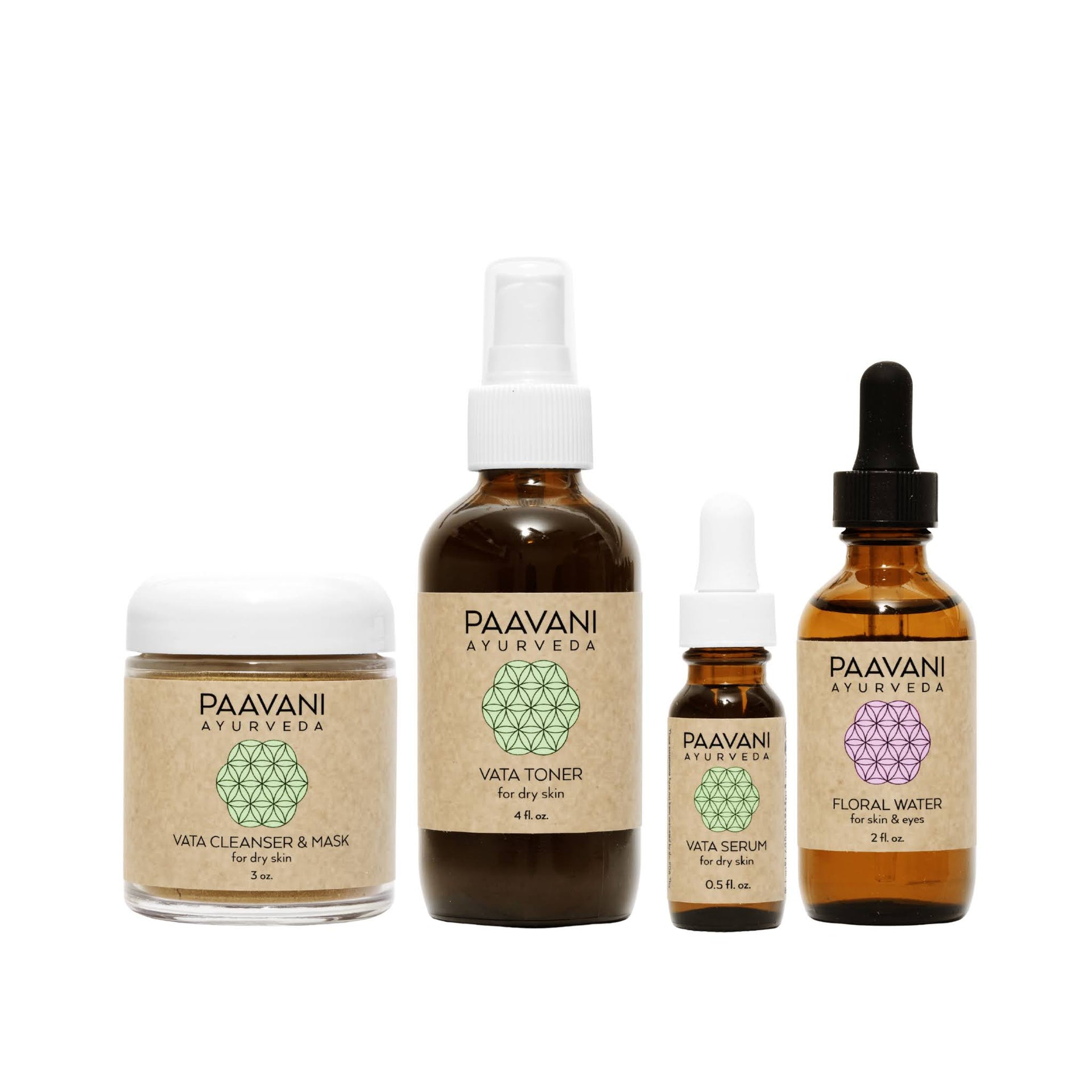 Vata Skincare Ritual - Ayurvedic Set for Dry & Delicate Skin