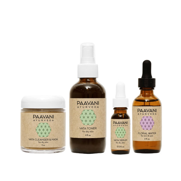 Vata Skincare Ritual - Ayurvedic Set for Dry & Delicate Skin