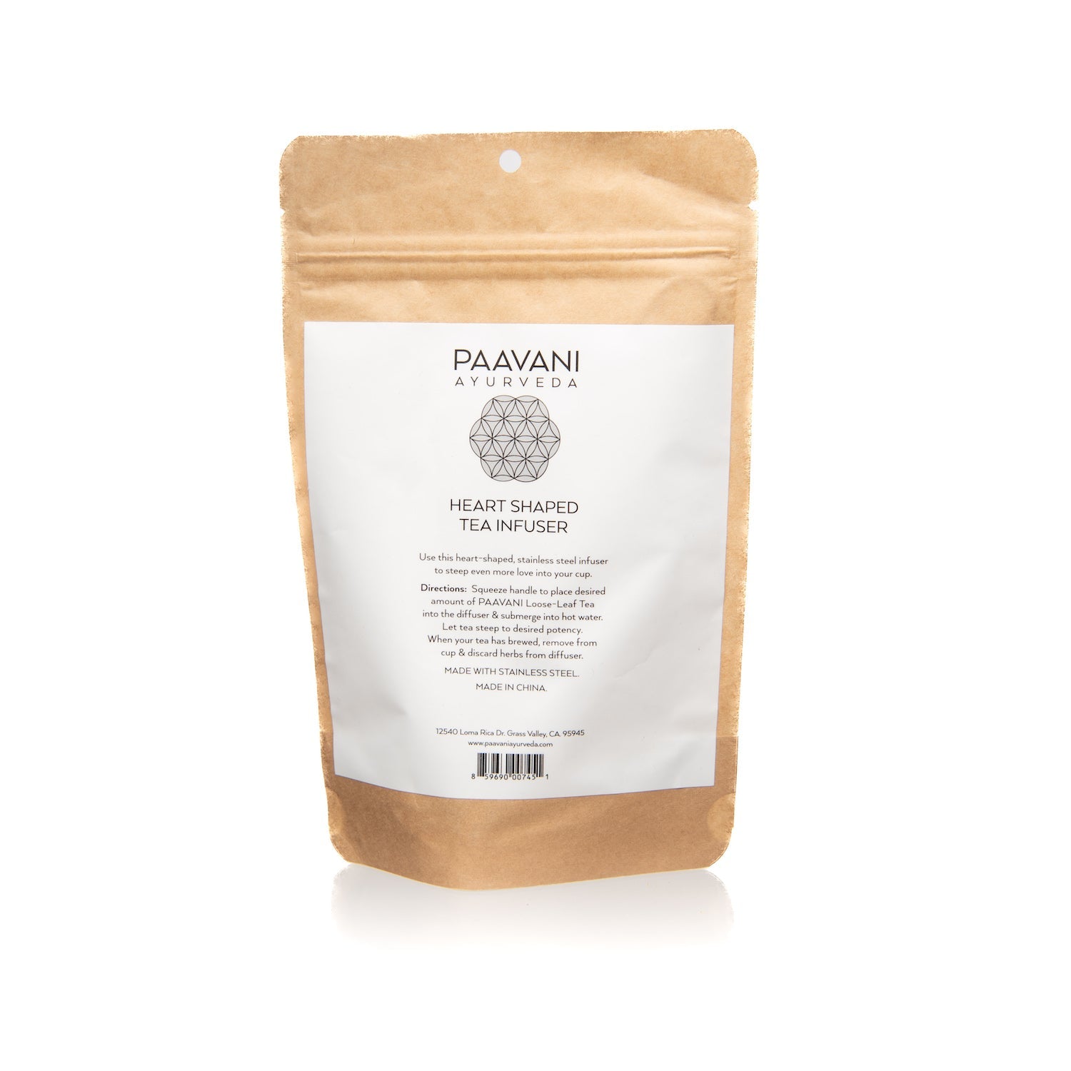 Heart Tea Infuser | Stainless Steel Strainer for Loose-Leaf Tea Rituals - Velora Ritual