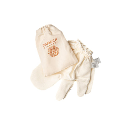 Garshana Gloves – Ayurvedic Raw Silk Dry Brushing Ritual