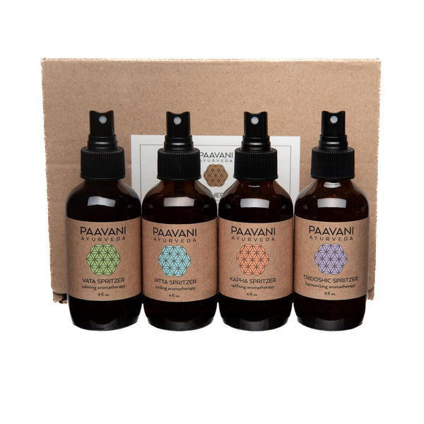 The Aromatherapy Ritual Kit | Ayurvedic Spritzers for Mood & Dosha Balance - Velora Ritual