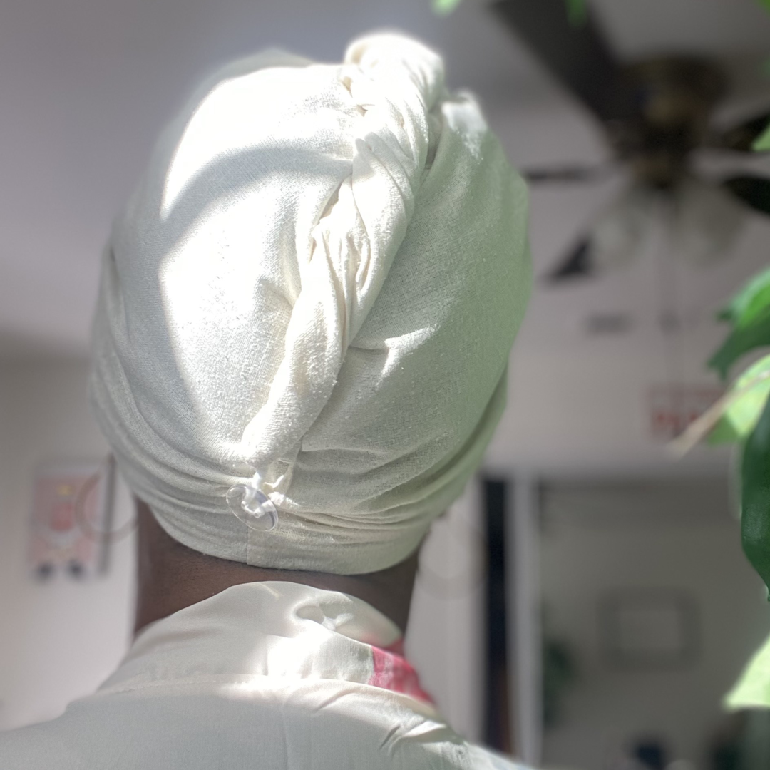Magic Hair Towel Turban - 100% RAW Silk