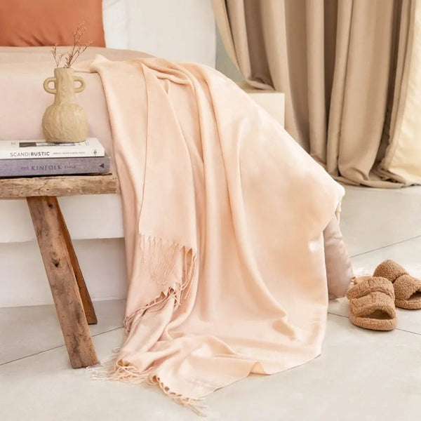 Vegan Cashmere Throw Blanket CleanBamboo® Luxe Comfort
