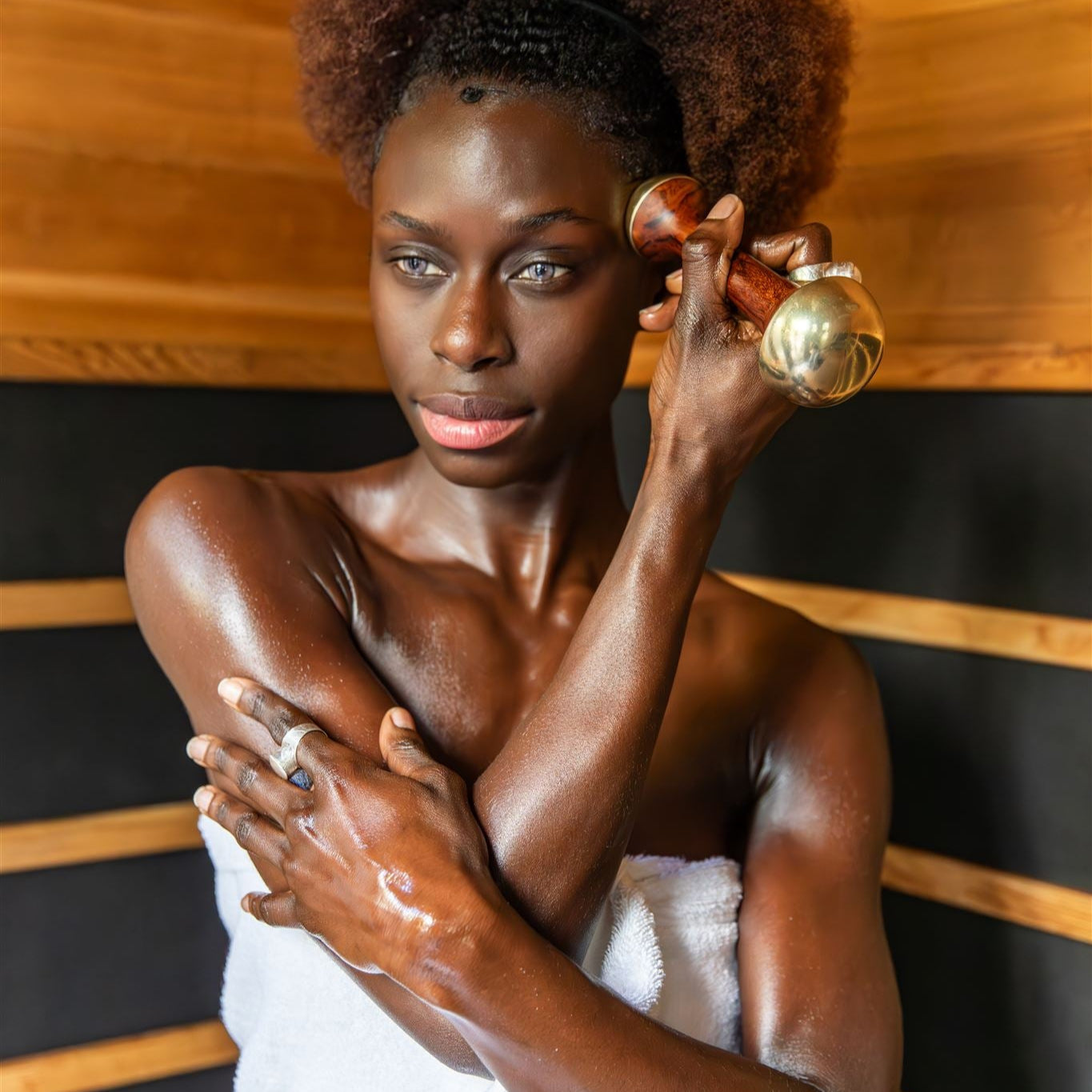 Dual-Dome Kansa Wand-| Ayurvedic Tool for Detoxification