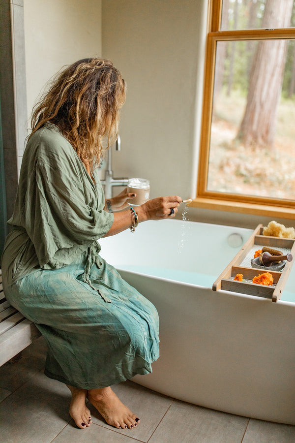Coconut Milk Bath | Ayurvedic Herbal Soaking Ritual for Skin & Spirit - Velora Ritual