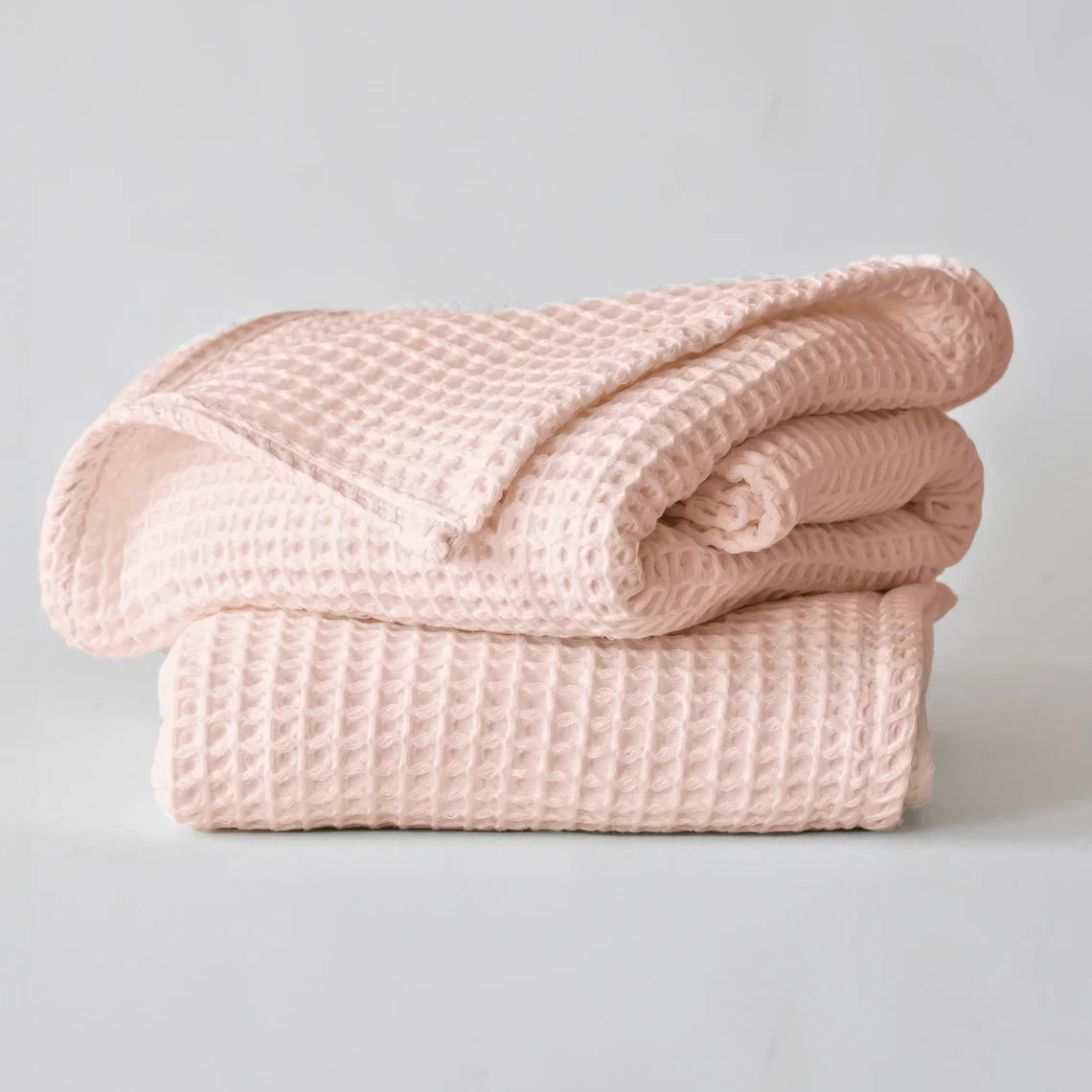 Organic Luxury Turkish Cotton Waffle-Weave Blanket