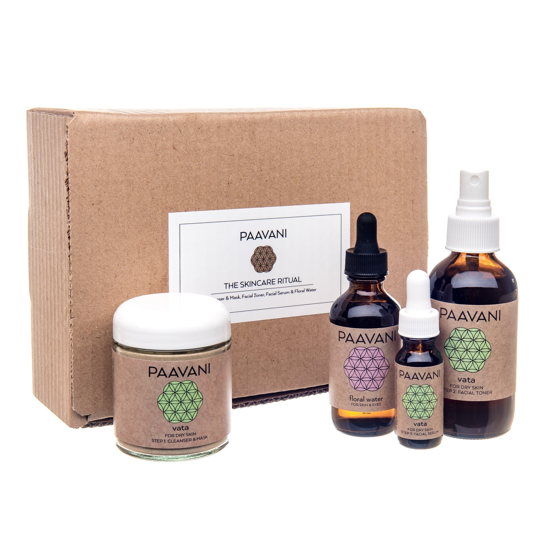 Vata Skincare Ritual | Ayurvedic Set for Dry & Delicate Skin - Velora Ritual