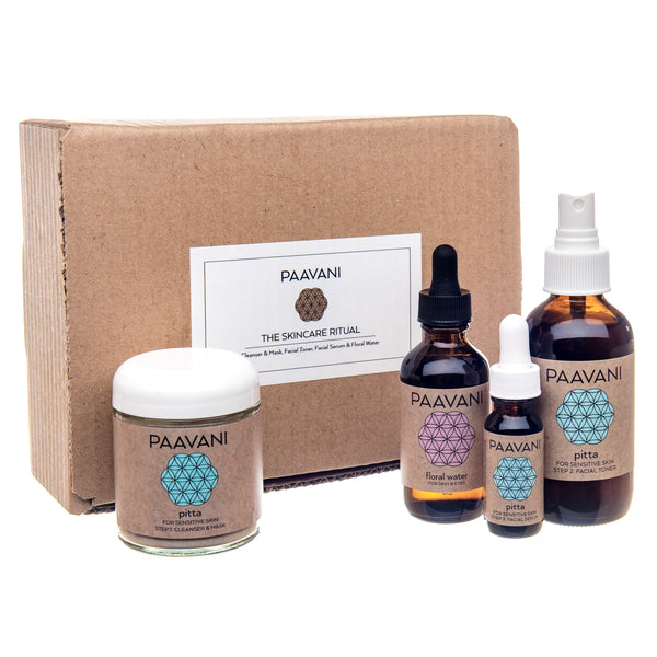 Pitta Skincare Ritual | Ayurvedic Set for Sensitive & Reactive Skin - Velora Ritual