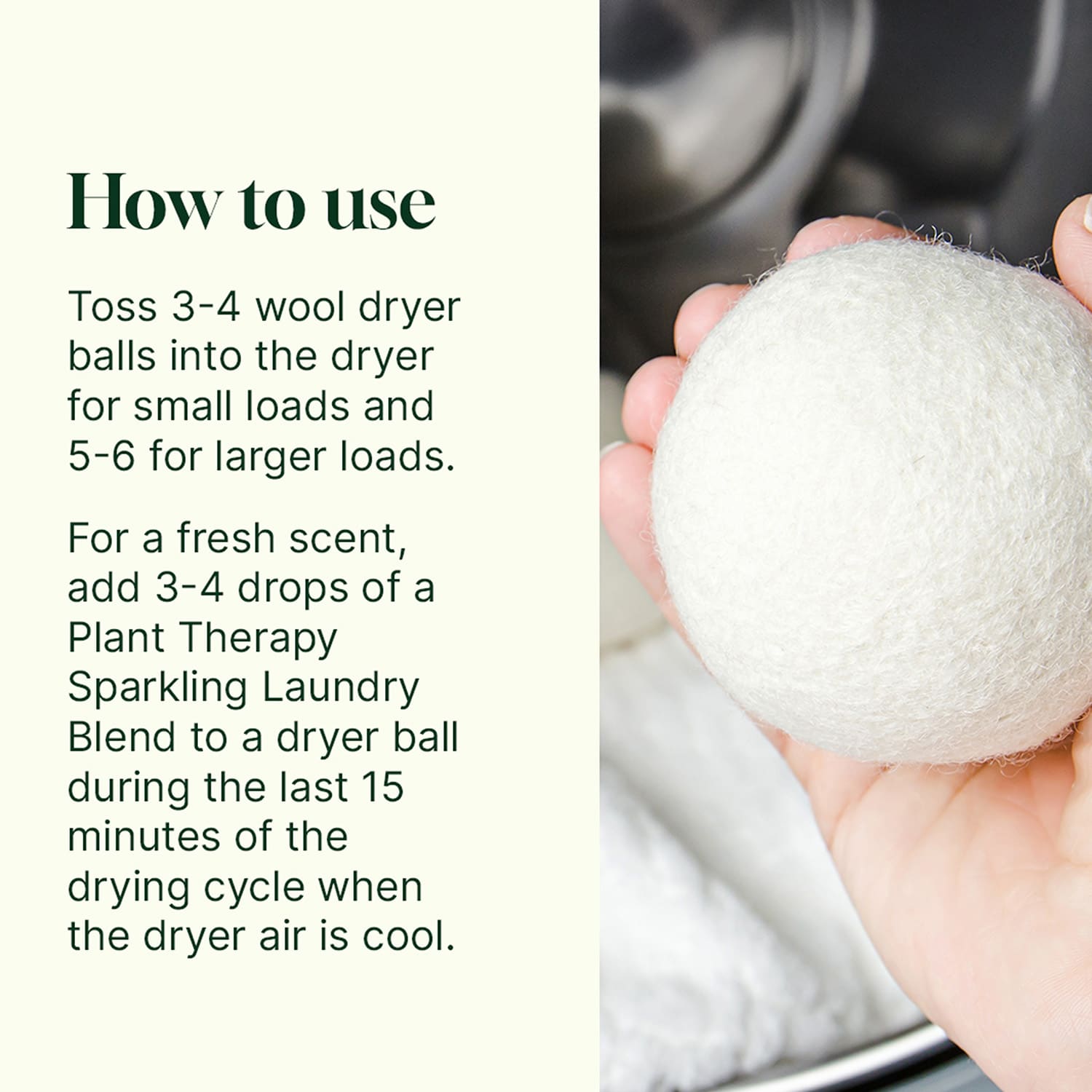 Wool Dryer Balls & Sparkling Laundry Blend Set