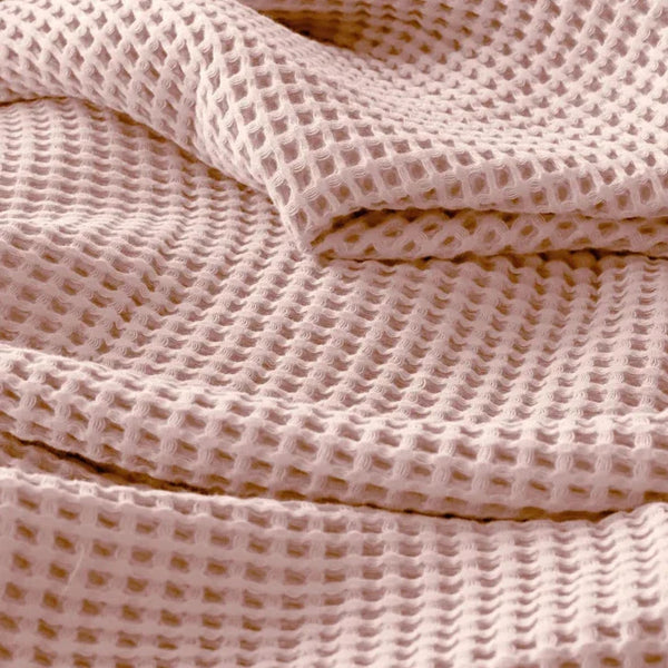 Organic Luxury Turkish Cotton Waffle-Weave Blanket