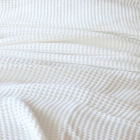 Organic Luxury Turkish Cotton Waffle-Weave Blanket
