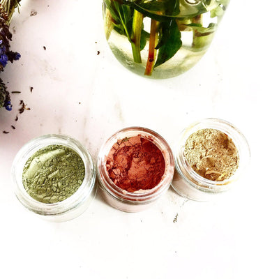 Botanical Clay Mask Trio – Rose Clay, Sea Mineral, & Golden Glow