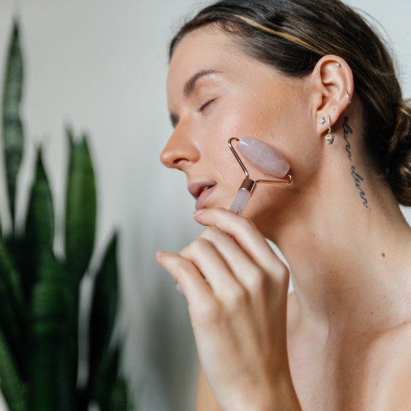 Rose Quartz Facial Roller - Velora Ritual
