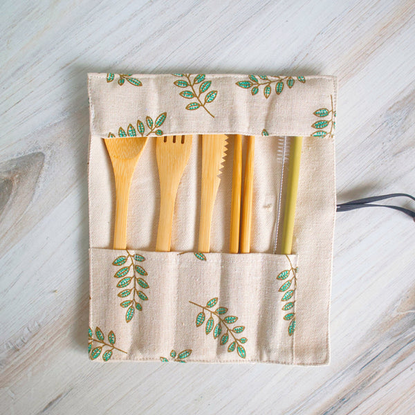Bamboo Utensils Set