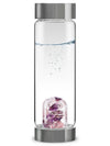 ViA Wellness Crystal Water Bottle – Amethyst, Rose Quartz & Clear Quartz